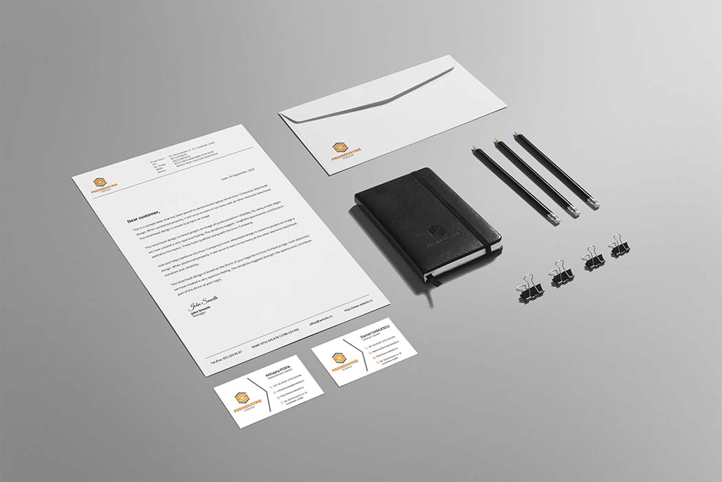 Stationery – mockup – Proindustrie